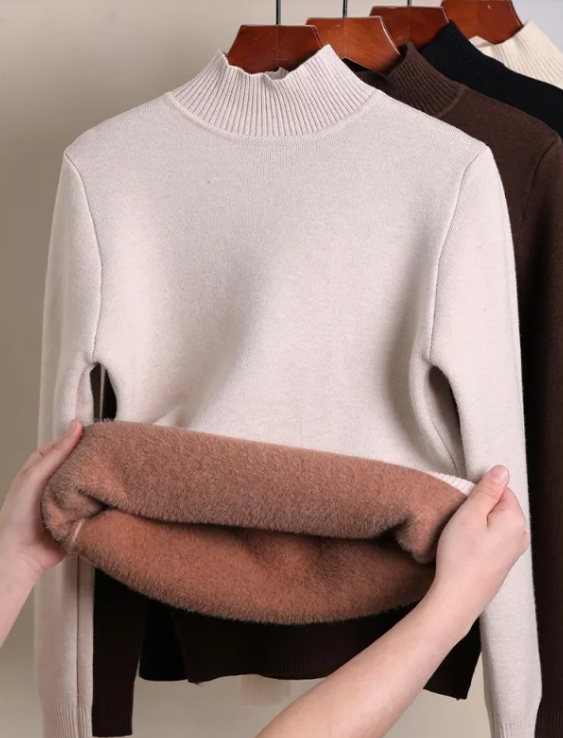 Cozy Fleece Turtleneck Sweater