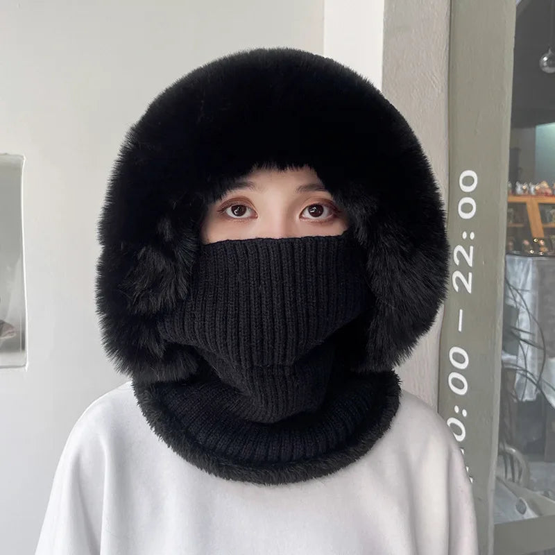 Women's Cozy Twist Knit Pompom Beanie