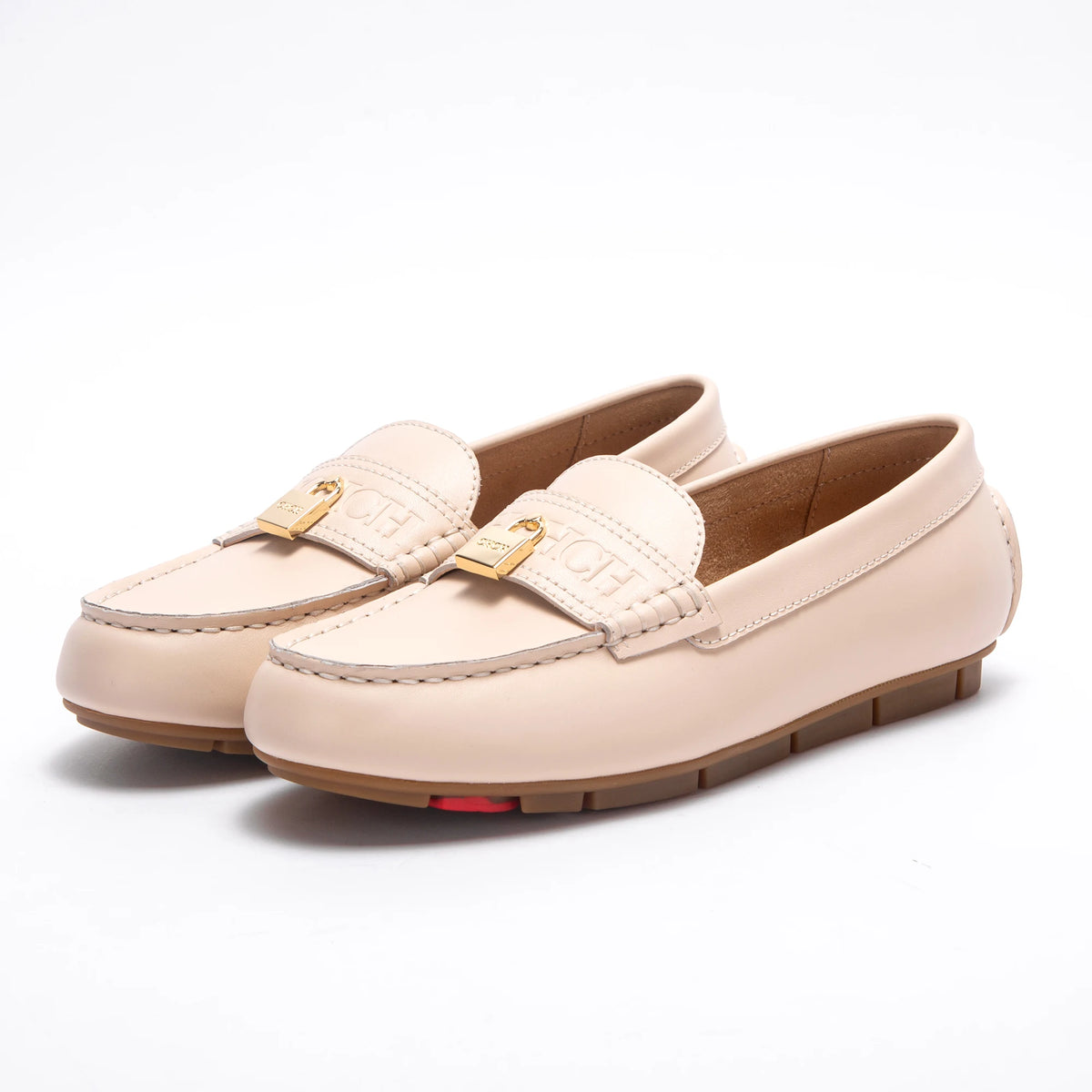CHCH Women's Brown Flat Shoes 2026 Spring New High Quality Leather Shoes for Casual Business