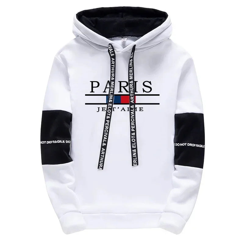 Man Hooded Sweatshirts Sweatpants Autumn Winter Daily Casual Sports Hoodies Jogger Pants Urban Fashion Streetwear Men's Clothes