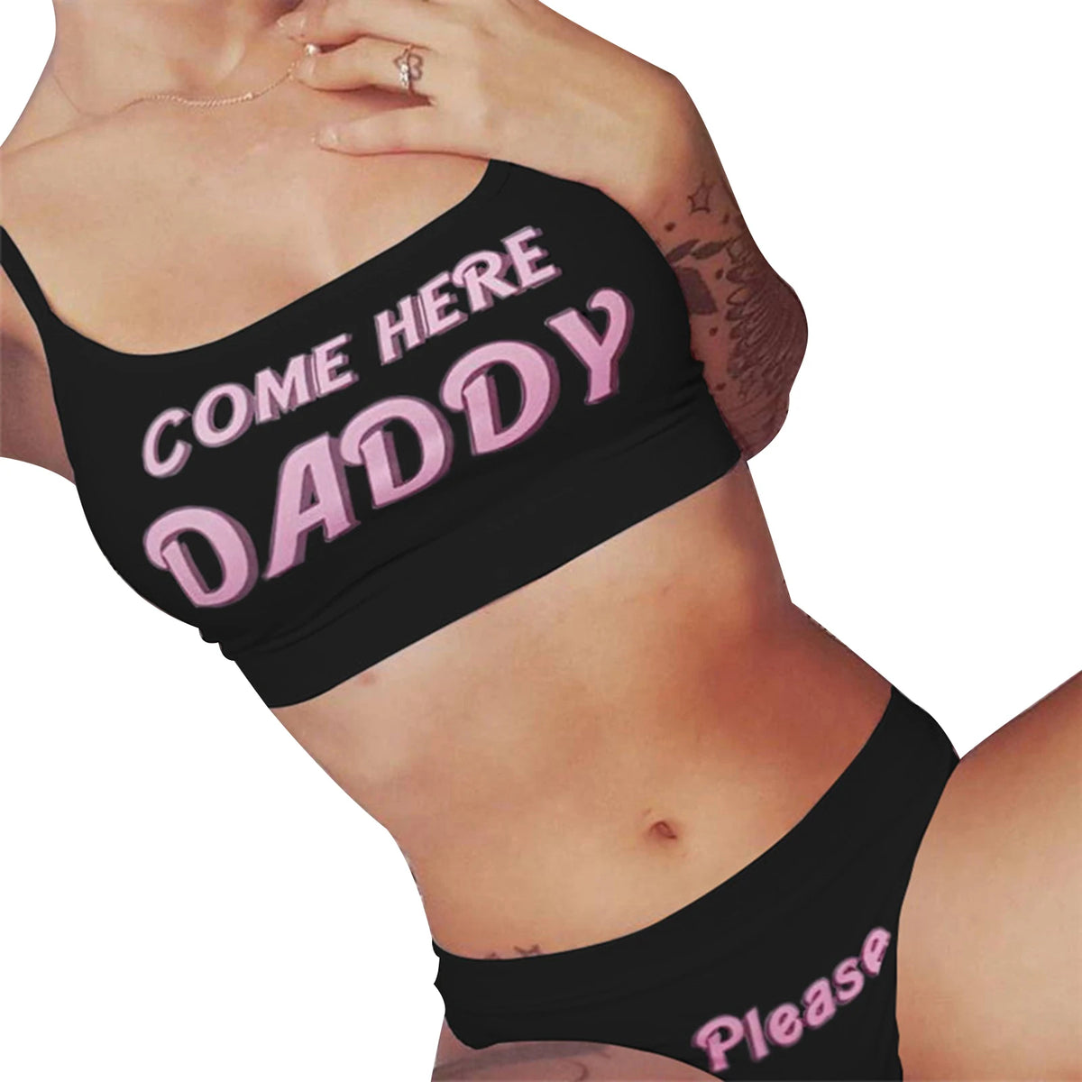 2 Piece Sets Women Letter Print Sexy Set Sleeveless Vest Tops + Panties Club Sexy Loungewear Underwear Short Sets