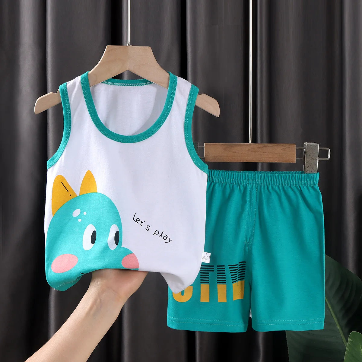 Kids’ Cotton Tank Top & Shorts Set