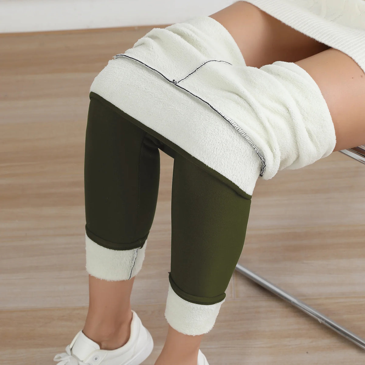 Women's High-Waisted Fleece-Lined Leggings