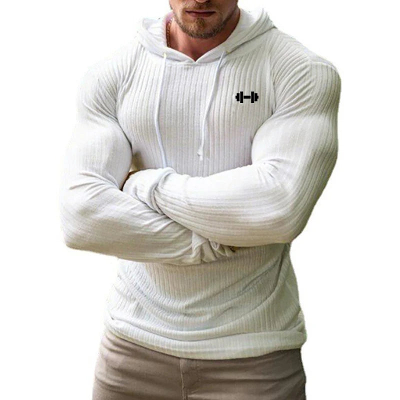 Men’s Ribbed Hooded Training Pullover