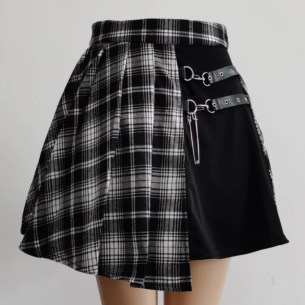 Women’s Harajuku Gothic Asymmetrical Mini Skirt