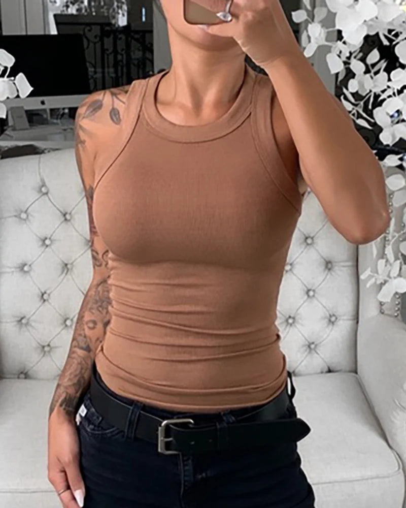 Women’s Classic Solid High Street Tank Top