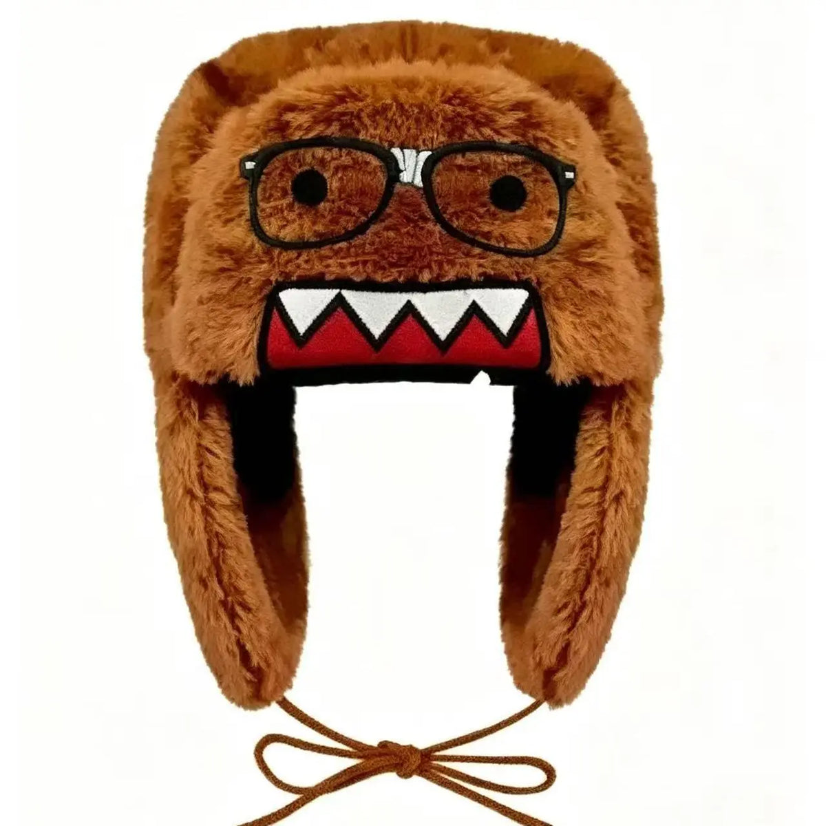 Domo Kun Cartoon Winter Warm Autume Brown Hats Ushanka Hats Cute Embroidery Cap for Girl Kids Anime Earfla Gorras Men Women Caps