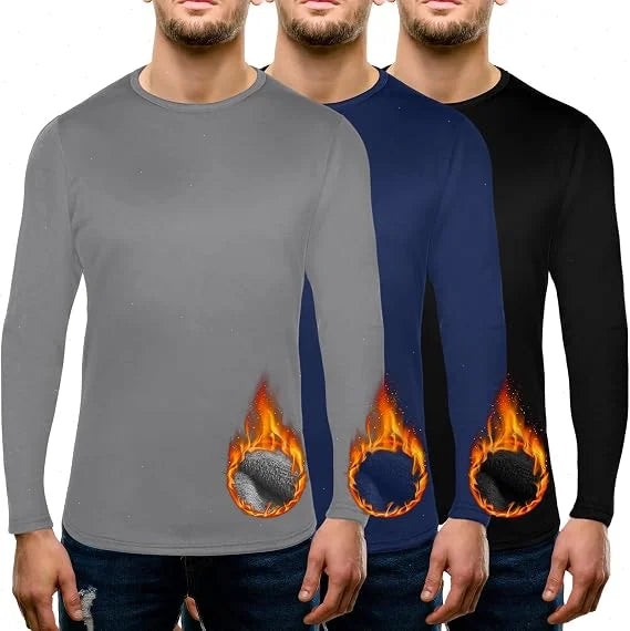 Men's Thick Fleece-Lined Thermal Shirt