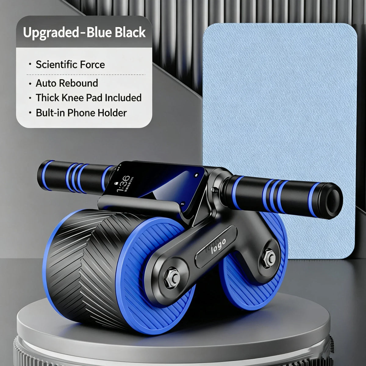 Auto-Rebound Double Wheel Ab Roller