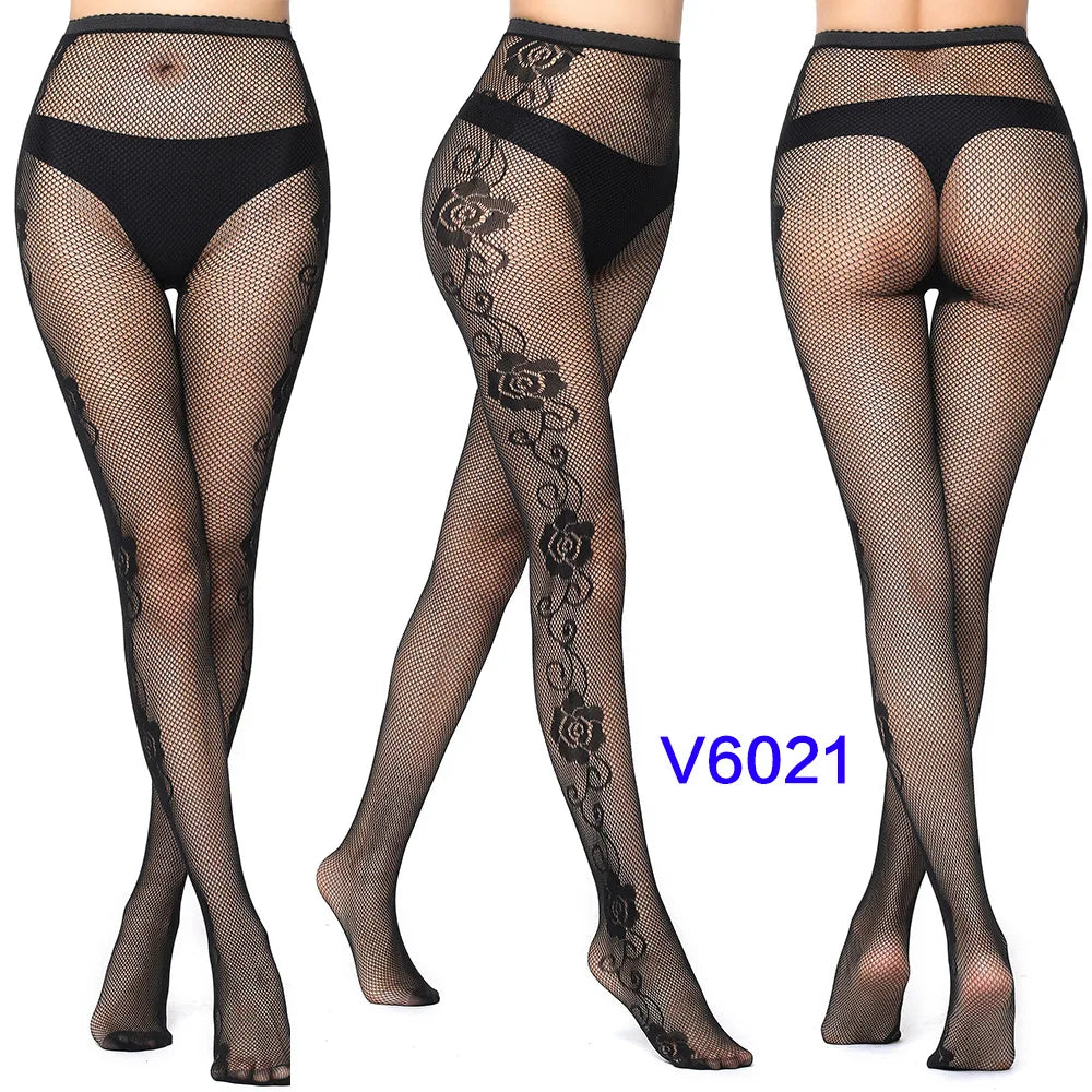 Women’s Sheer Geometric Pattern Tights