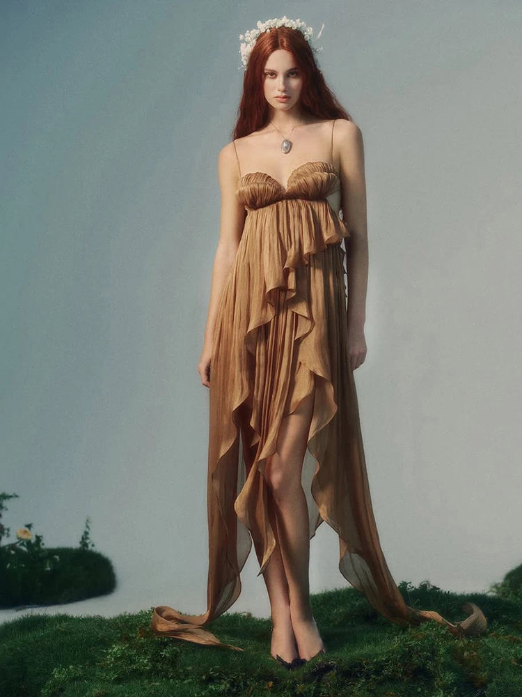 Women’s V-Neck Tassel Maxi Dress