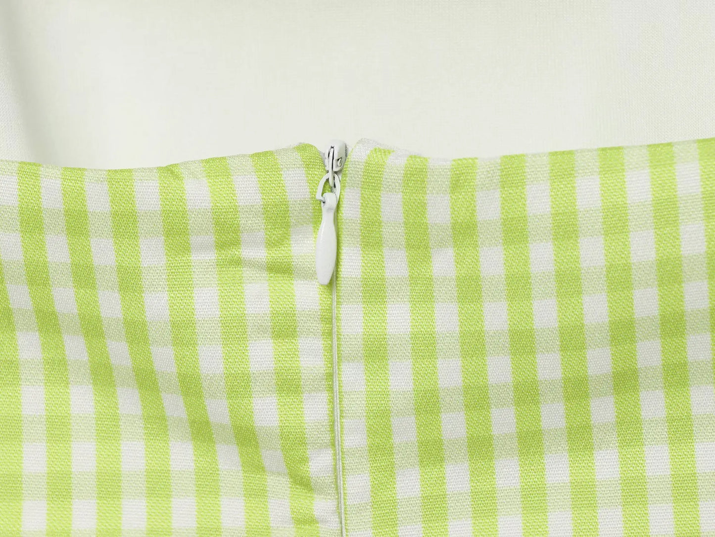 Women’s Plaid Backless Mini Dress.