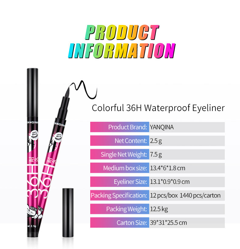 Waterproof Black Liquid Eyeliner Pen