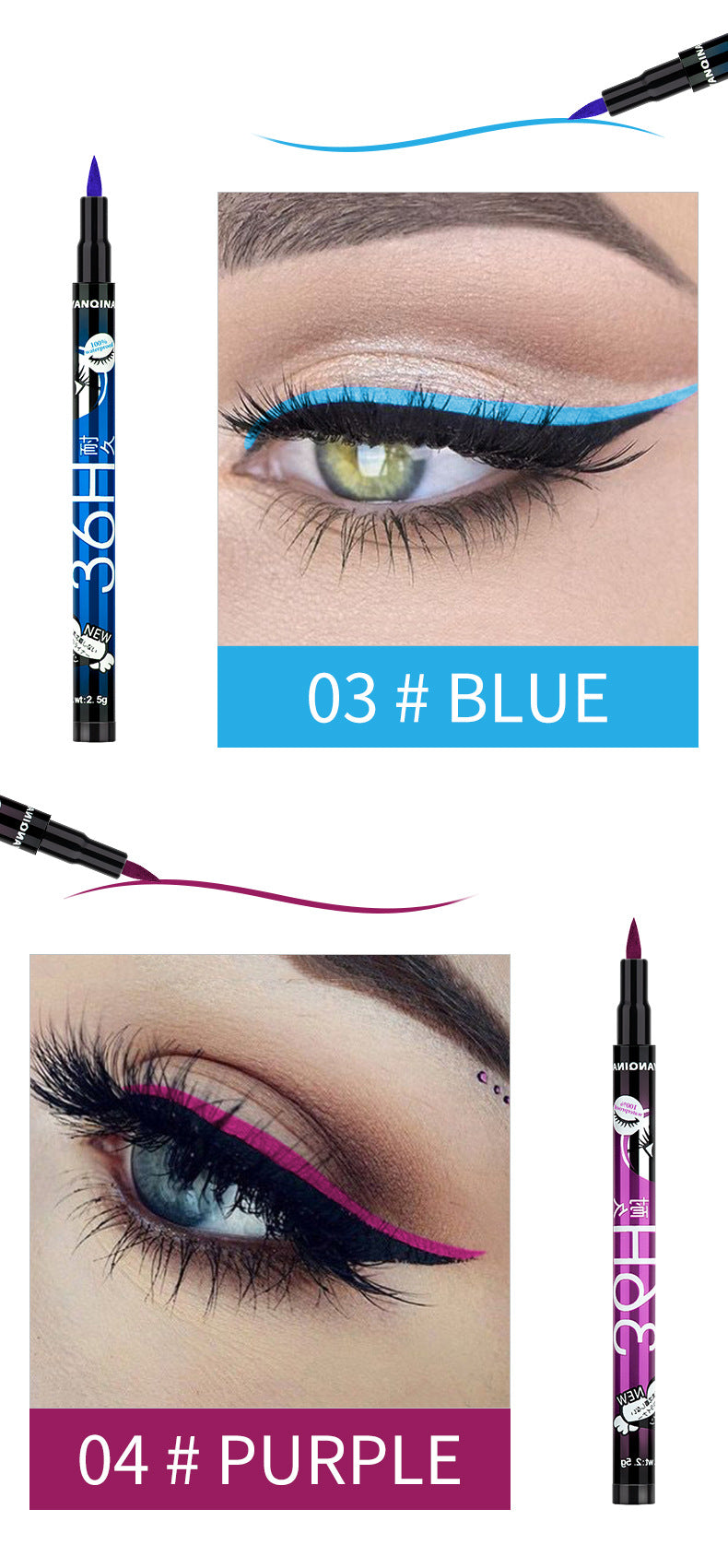 Waterproof Black Liquid Eyeliner Pen