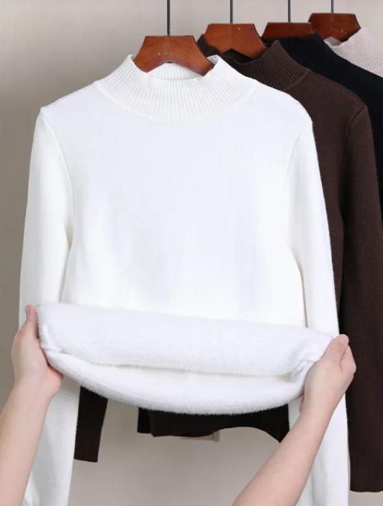 Cozy Fleece Turtleneck Sweater