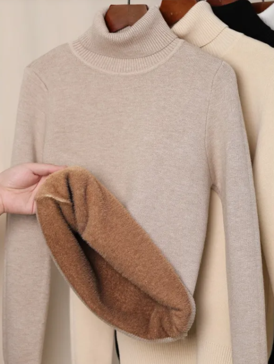 Cozy Fleece Turtleneck Sweater