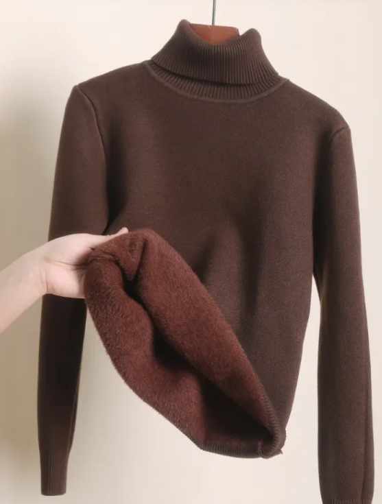 Cozy Fleece Turtleneck Sweater