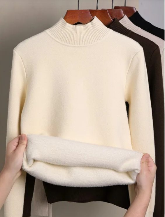 Cozy Fleece Turtleneck Sweater
