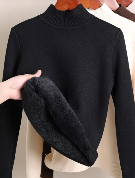 Cozy Fleece Turtleneck Sweater