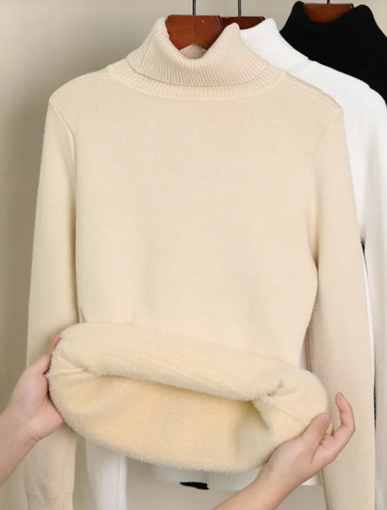 Cozy Fleece Turtleneck Sweater