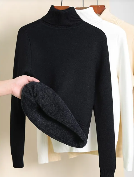 Cozy Fleece Turtleneck Sweater