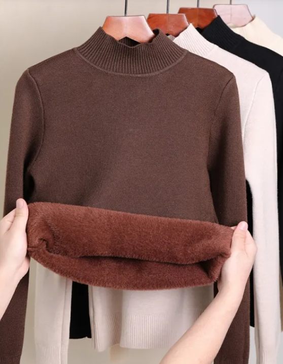 Cozy Fleece Turtleneck Sweater