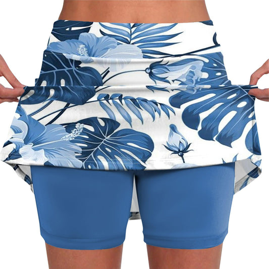 Plus Size Active Skort