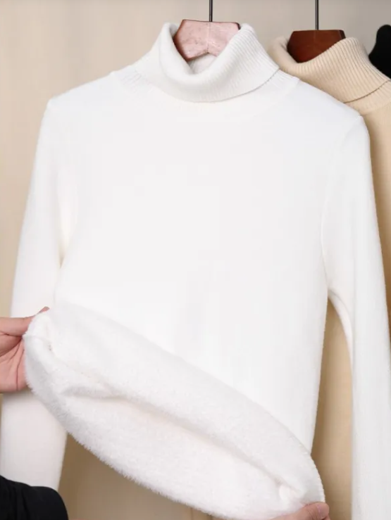 Cozy Fleece Turtleneck Sweater