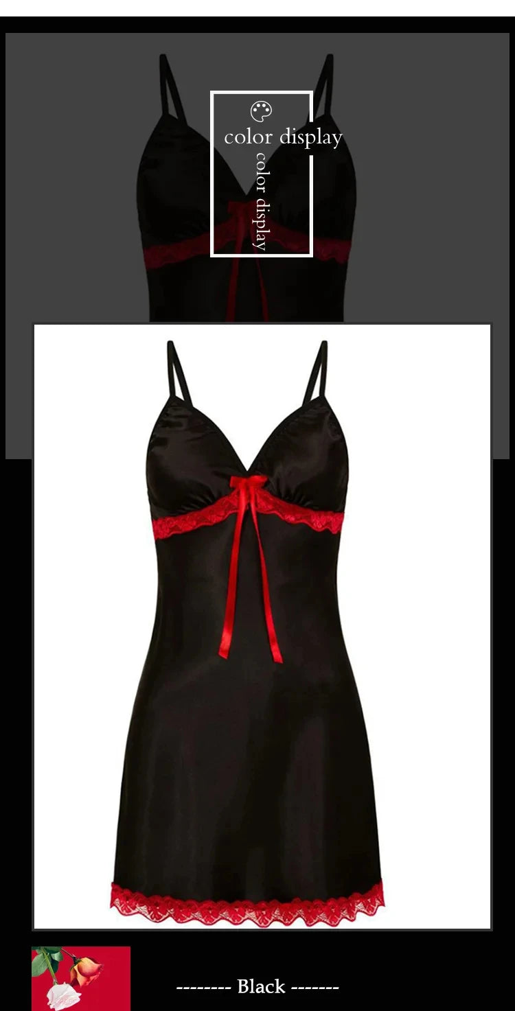 Women’s Lace V-Neck Nightgown 🌙
