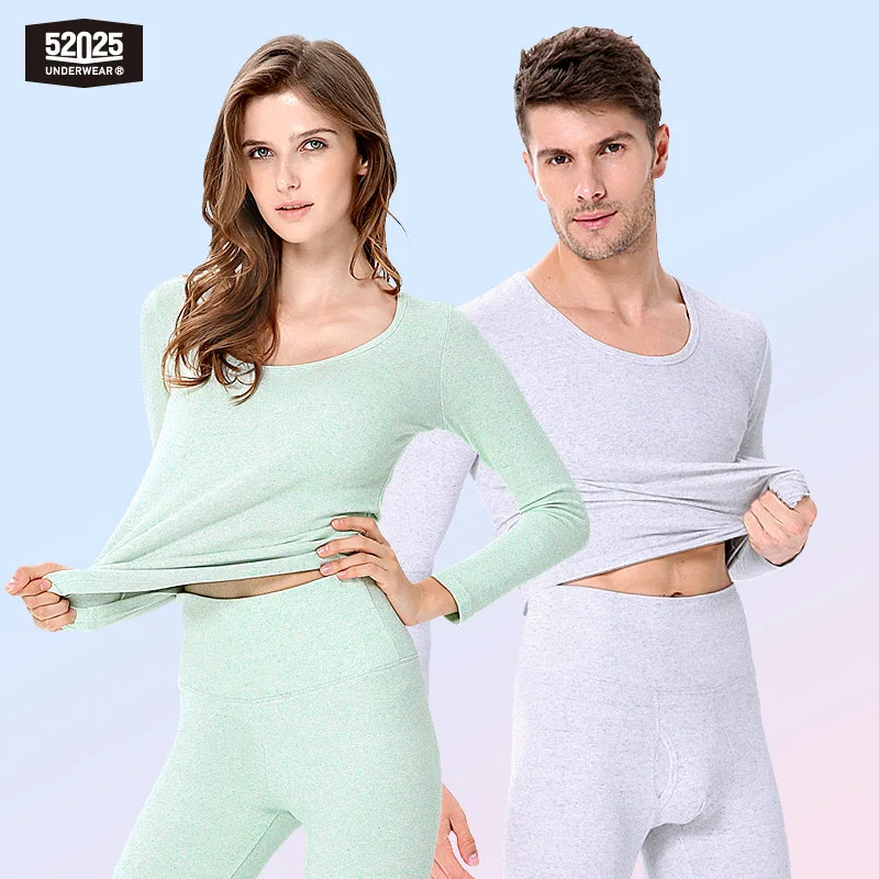 Unisex Soft Cotton Blend Thermal Underwear Set