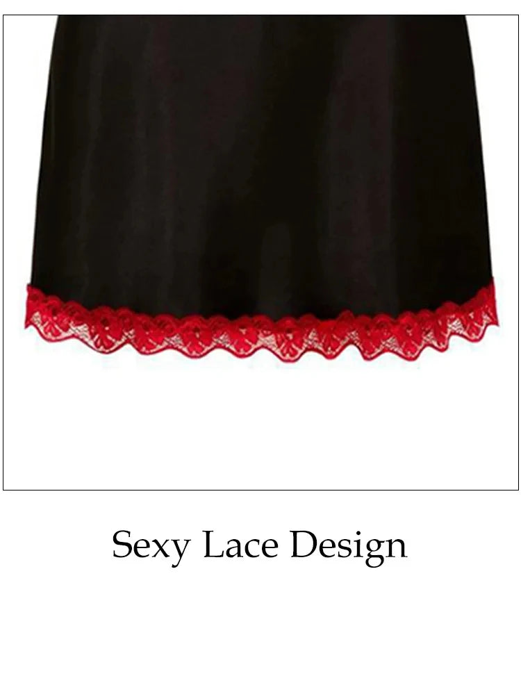 Women’s Lace V-Neck Nightgown 🌙