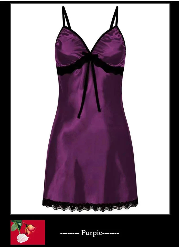Women’s Lace V-Neck Nightgown 🌙