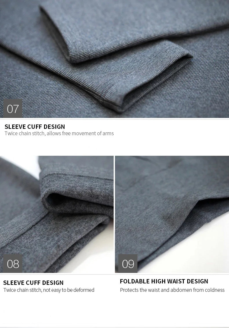 Unisex Soft Cotton Blend Thermal Underwear Set