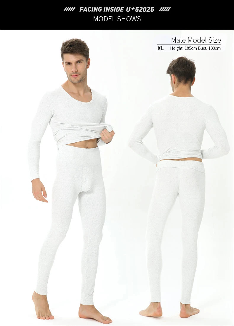 Unisex Soft Cotton Blend Thermal Underwear Set