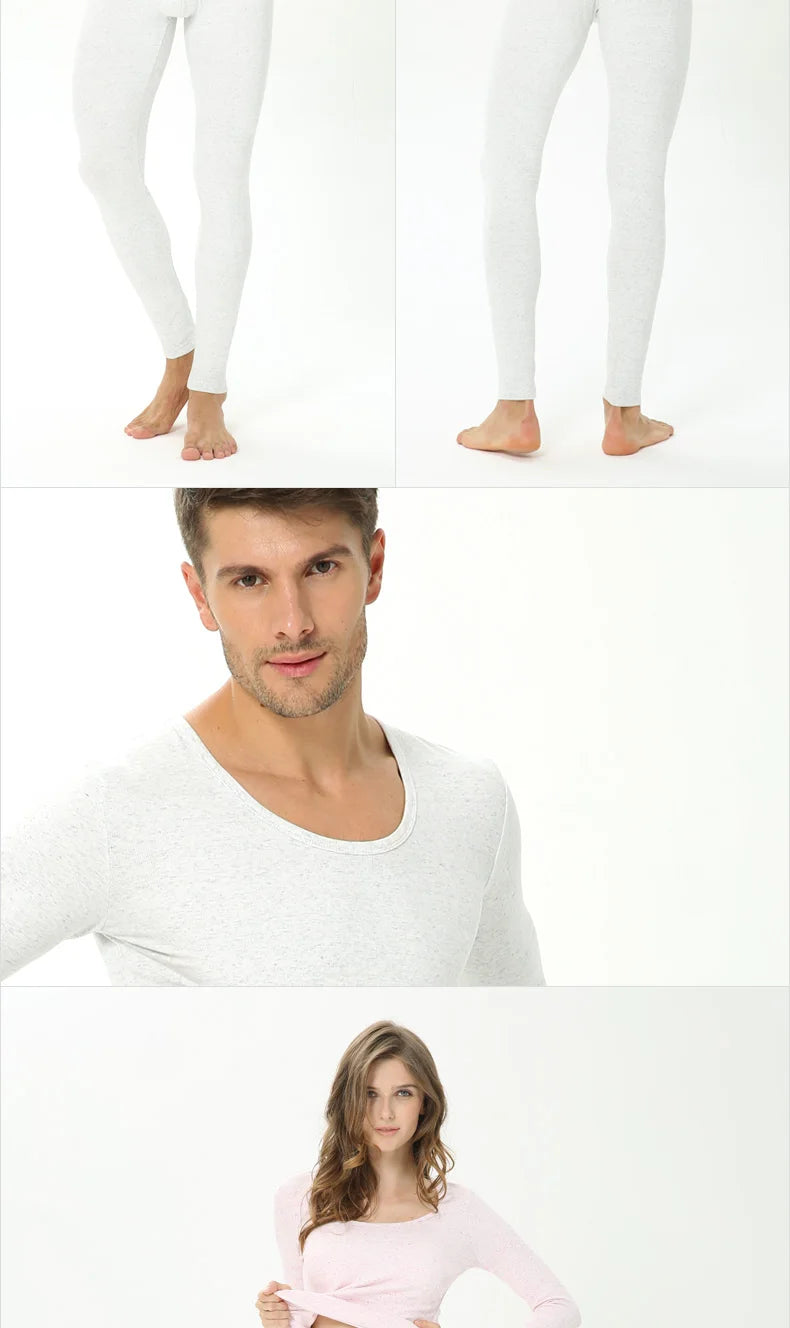 Unisex Soft Cotton Blend Thermal Underwear Set
