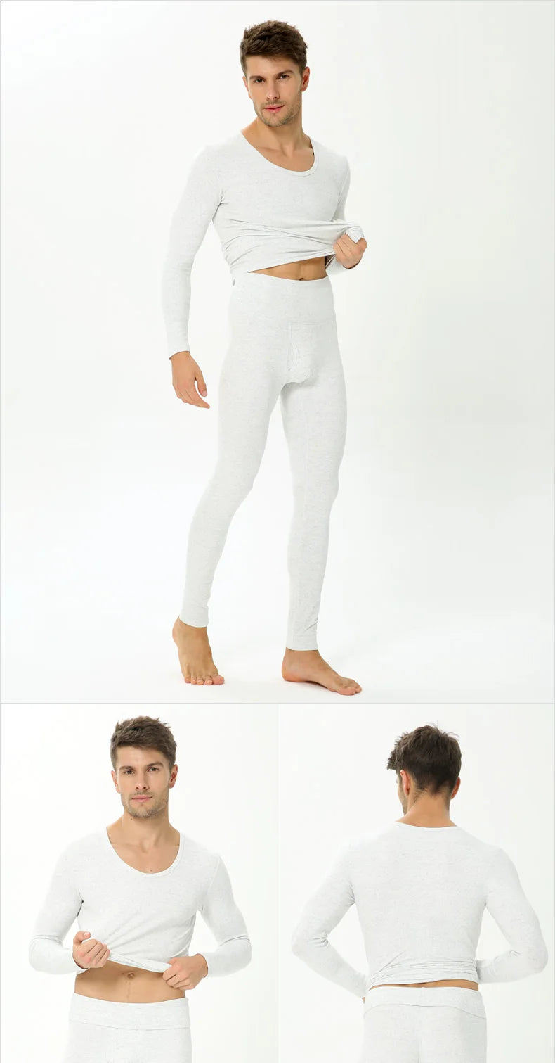 Unisex Soft Cotton Blend Thermal Underwear Set