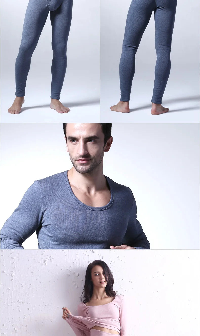 Unisex Soft Cotton Blend Thermal Underwear Set
