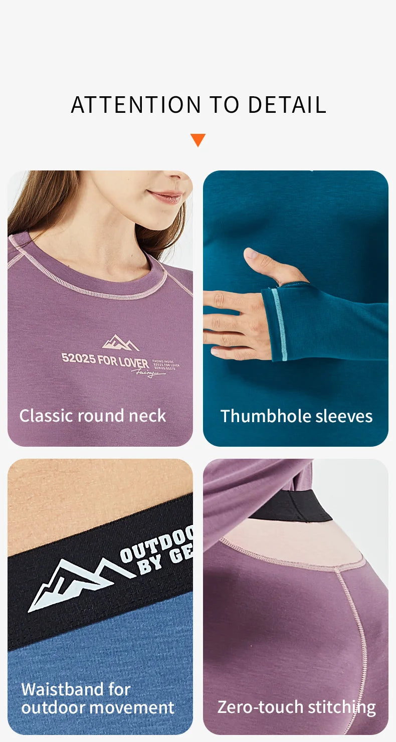 Unisex Soft Thermal Base Layer Set