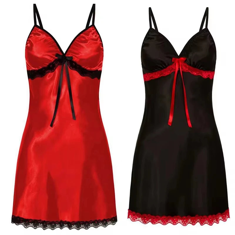 Women’s Lace V-Neck Nightgown 🌙
