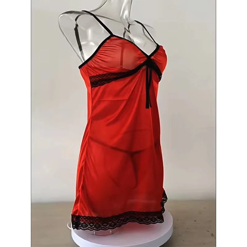 Women’s Lace V-Neck Nightgown 🌙