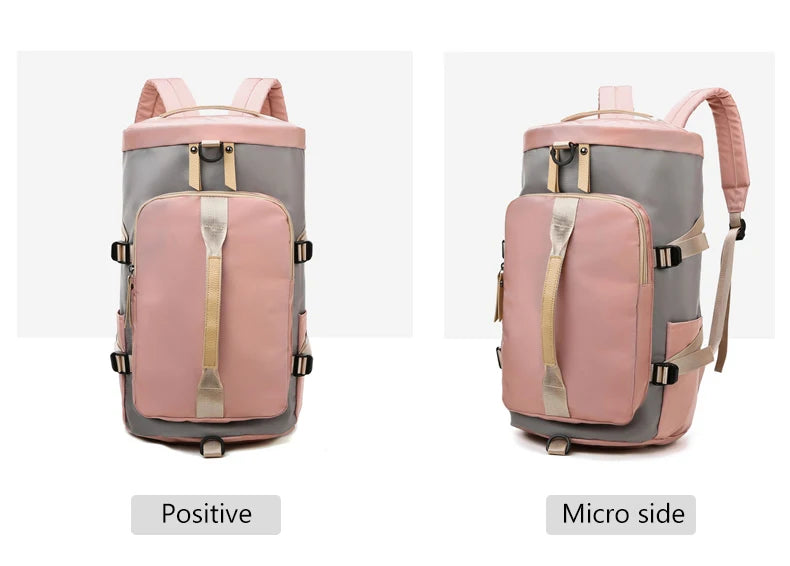 Women’s Gym Backpack & Travel Sports Bag with Shoe Storage – Multi-Use Fitness Shoulder Bag for Workouts, School & Daily Travel