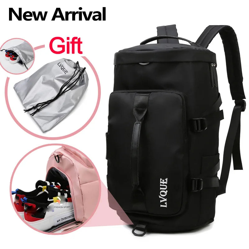 Women’s Gym Backpack & Travel Sports Bag with Shoe Storage – Multi-Use Fitness Shoulder Bag for Workouts, School & Daily Travel