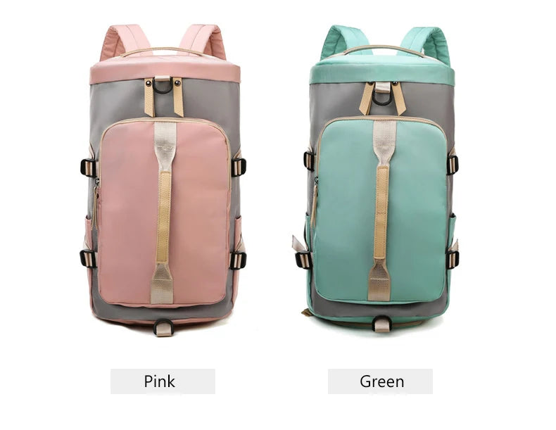 Women’s Gym Backpack & Travel Sports Bag with Shoe Storage – Multi-Use Fitness Shoulder Bag for Workouts, School & Daily Travel