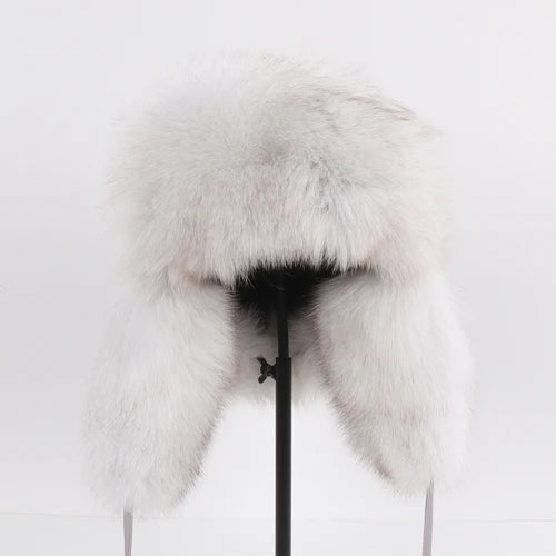 Women's Genuine Fox Fur Ushanka Hat