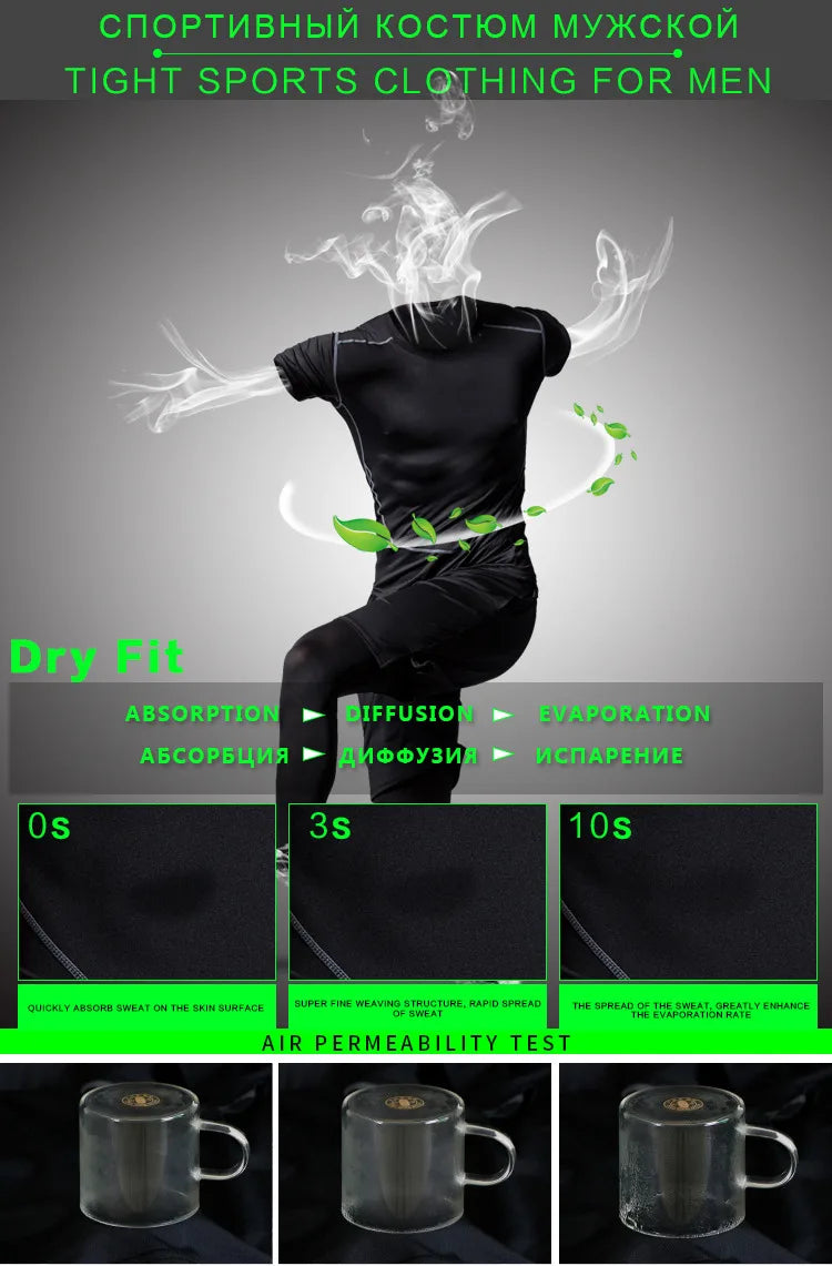 Men’s Compression Training Sports Set