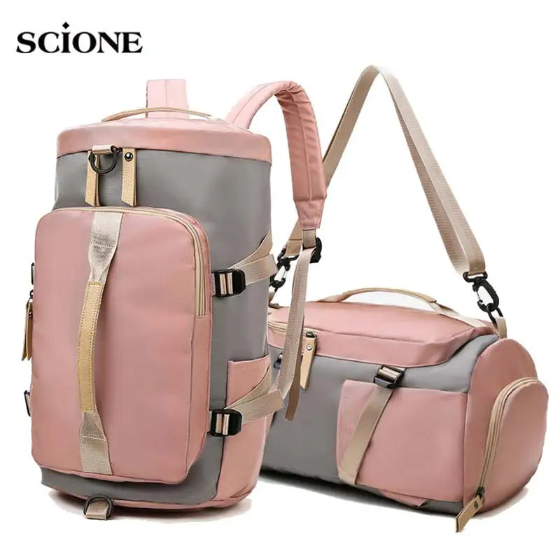 Women’s Gym Backpack & Travel Sports Bag with Shoe Storage – Multi-Use Fitness Shoulder Bag for Workouts, School & Daily Travel