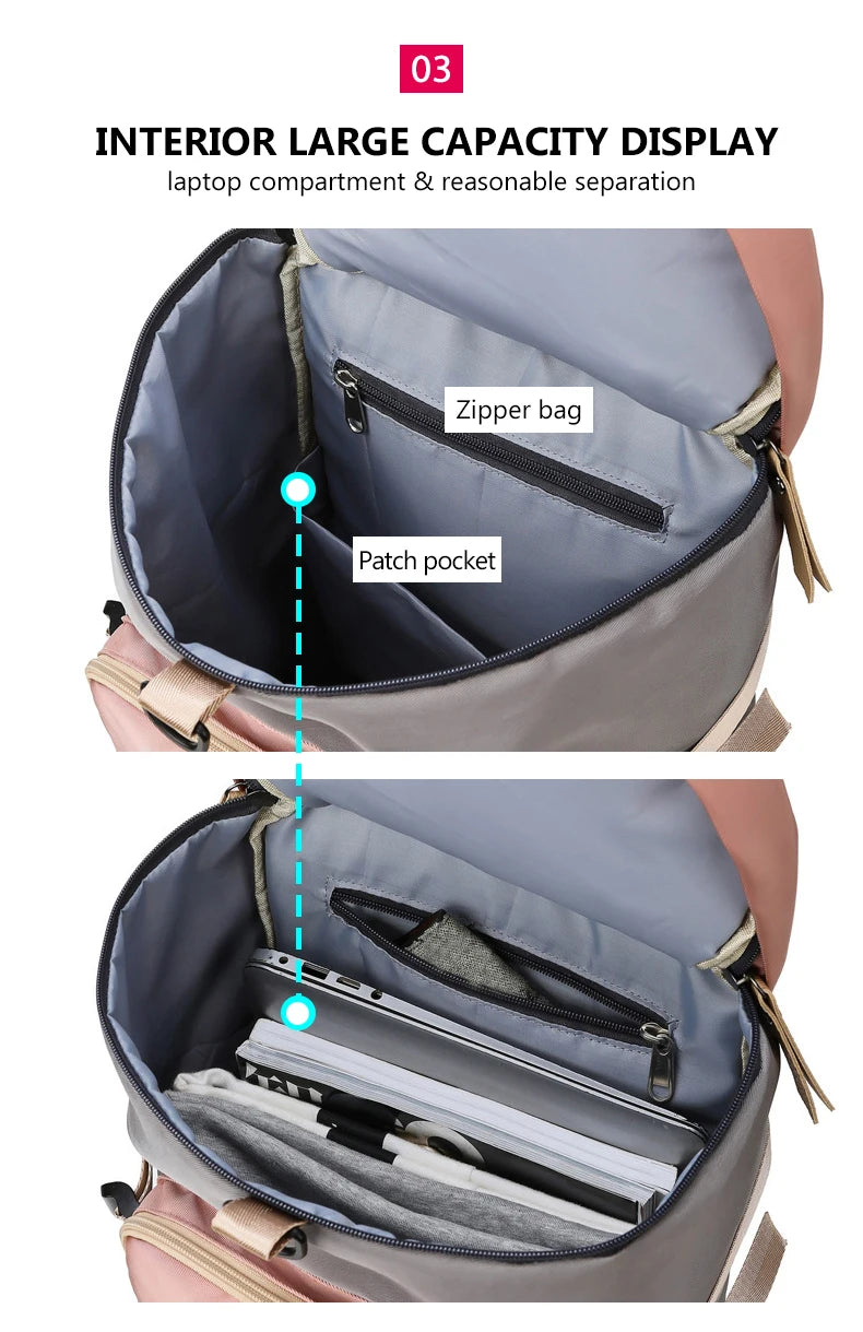 Women’s Gym Backpack & Travel Sports Bag with Shoe Storage – Multi-Use Fitness Shoulder Bag for Workouts, School & Daily Travel