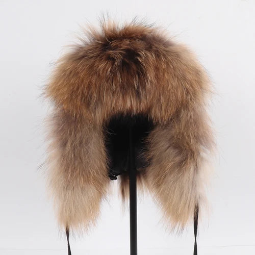 Women's Genuine Fox Fur Ushanka Hat