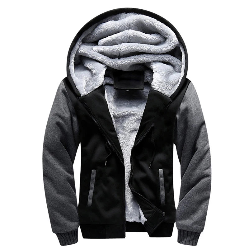Men's Camo Fleece Winter Jacket
