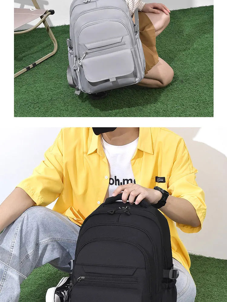 Unisex Oxford Casual Backpack with Laptop Compartment